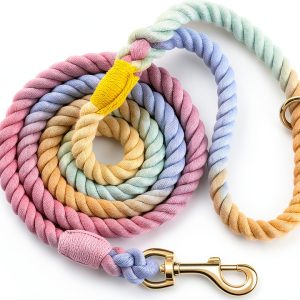 NUGUTIC Cotton Dog Leash Fashion Design Comfort Grip-0