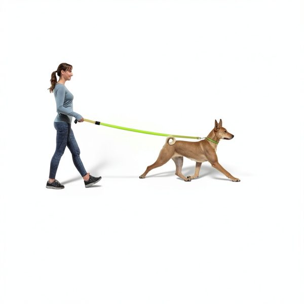 Bisen LED Dog Leash USB Rechargeable Nylon Night Walking-2