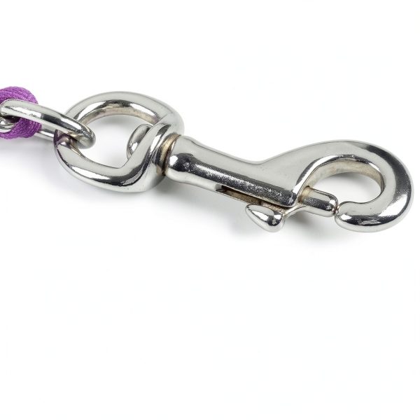 LUFFWELL Dog Leash Heavy Duty Chain Nylon Swivel Clasp-3