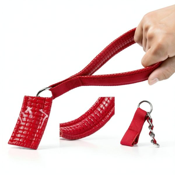 LUFFWELL Dog Leash Heavy Duty Chain Core Comfort Grip Handle-2