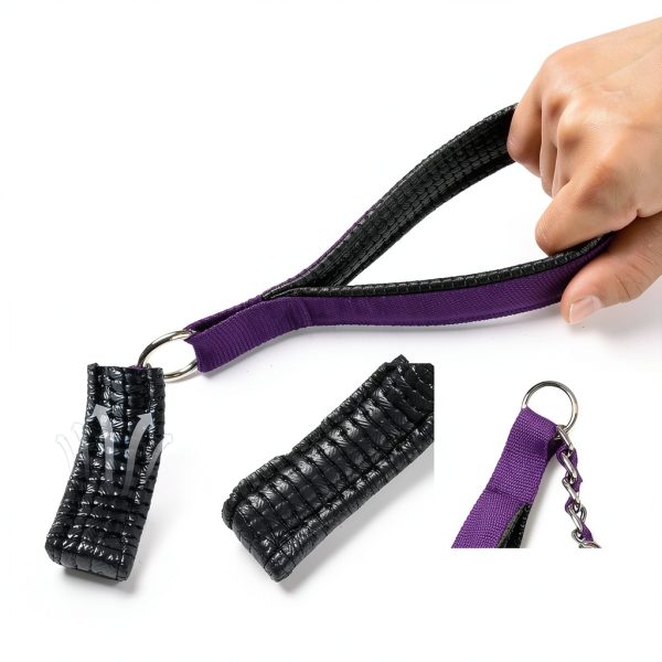 LUFFWELL Dog Leash Heavy Duty Chain Core Comfort Grip-2