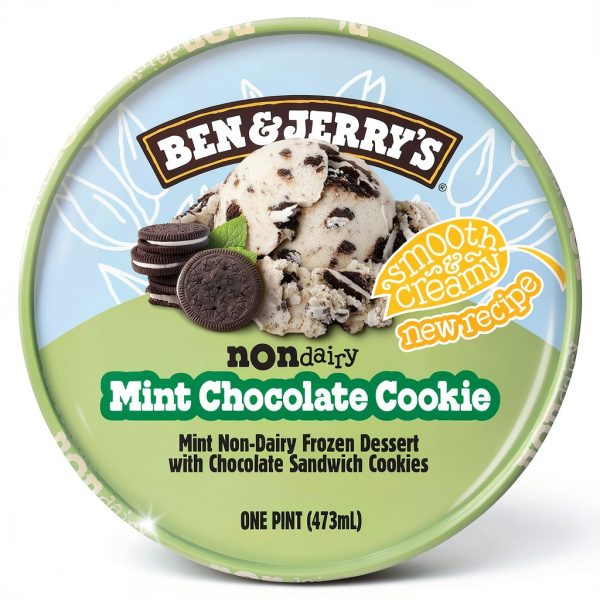 Ben Jerrys NonDairy Mint Ice Cream Vegan Dessert Pint-8