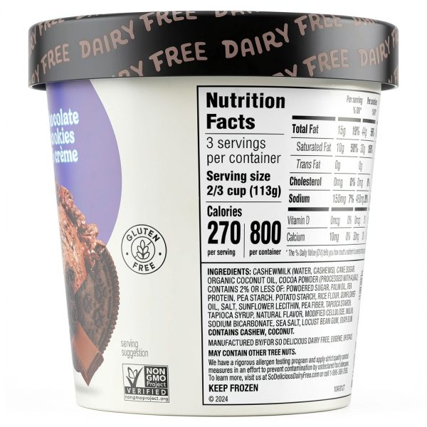 So Delicious Plant Based Ice Cream Natural Ingredients-8