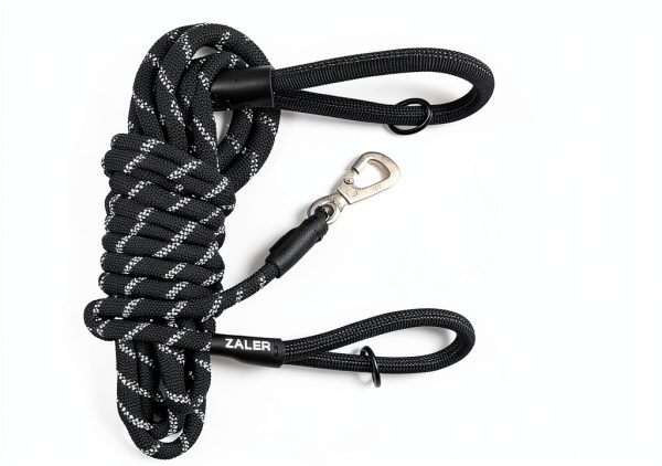 ZALER Dog Leash Screw Lock Carabiner Training Rope-7