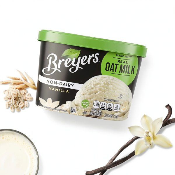 Breyers Non-Dairy Vanilla Ice Cream Oat Milk Gluten-Free-4