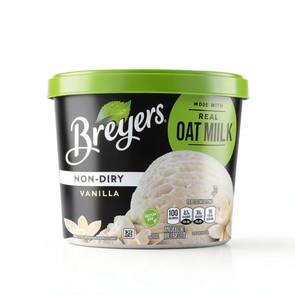 Breyers Non-Dairy Vanilla Ice Cream Oat Milk Gluten-Free-6