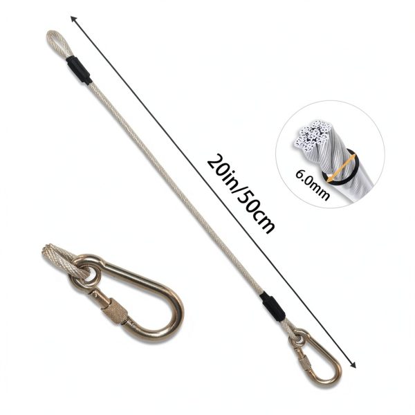 Chew Proof Dog Leash Extension Mi Metty Durable Metal Rope-2