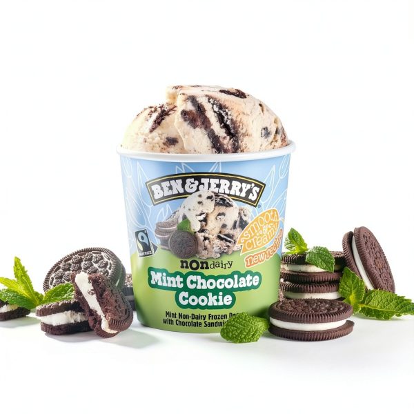Ben Jerrys NonDairy Mint Ice Cream Vegan Dessert Pint-6