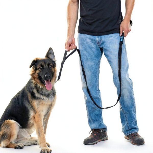 Max and Neo Dog Leash Double Handle Nylon Traffic Control-1