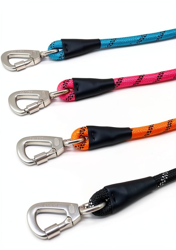 ZALER Dog Leash Screw Lock Carabiner Training Rope-8