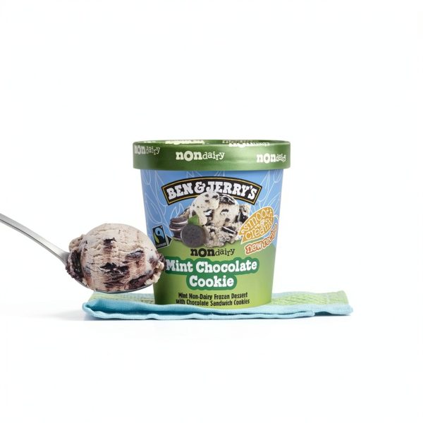 Ben Jerrys NonDairy Mint Ice Cream Vegan Dessert Pint-5