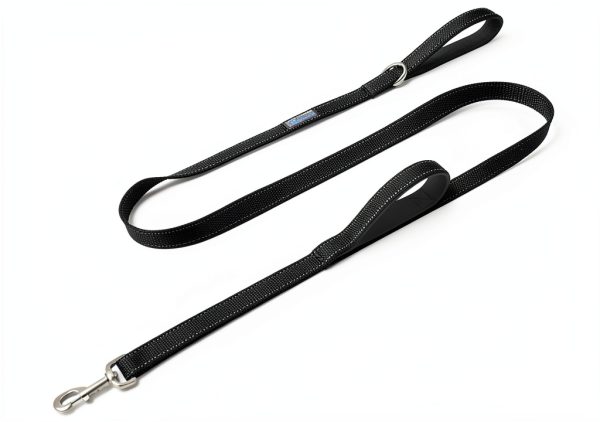 Max and Neo Dog Leash Double Handle Nylon Traffic Control-0