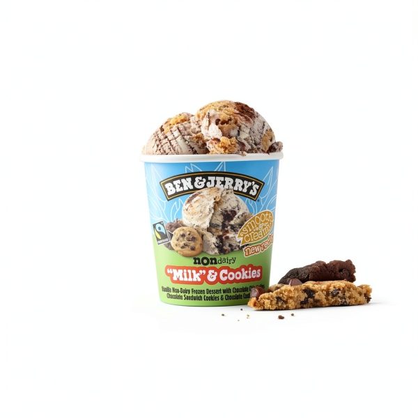 Ben Jerrys NonDairy Vegan Ice Cream Vanilla Cookie Swirl-6