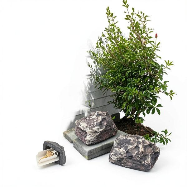 Chinshwehaw Hidden Rock Key Safe Waterproof Garden-1