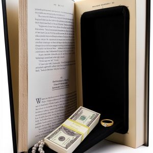 Hidden Book Safe Streetwise Oak Wood Safe-0