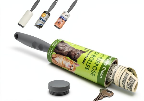 AZ-Homey Green Tin Roller Lint Cleaner Storage-0