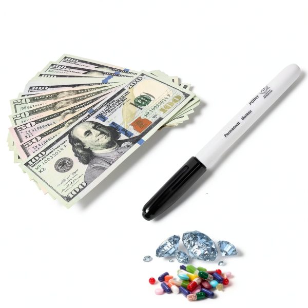 Secret Stash Pen Compact Safe Black ABS Design-1
