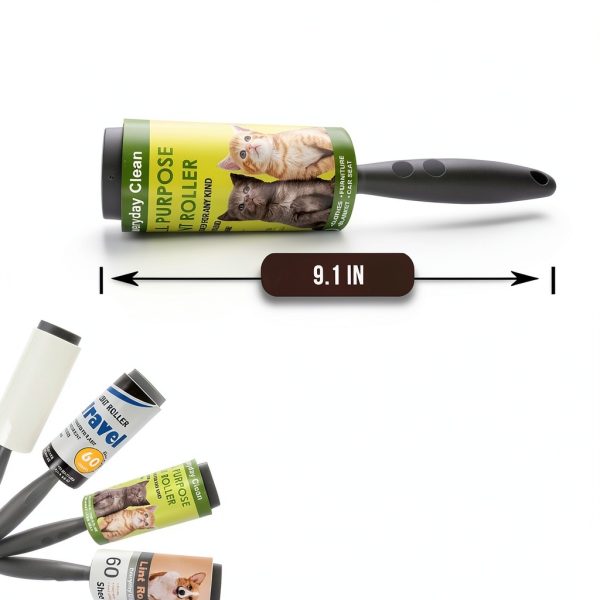 AZ-Homey Green Tin Roller Lint Cleaner Storage-4
