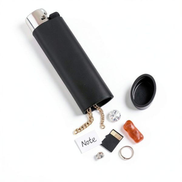 IN SELECT Fake Lighter Diversion Safe Metal Design-7