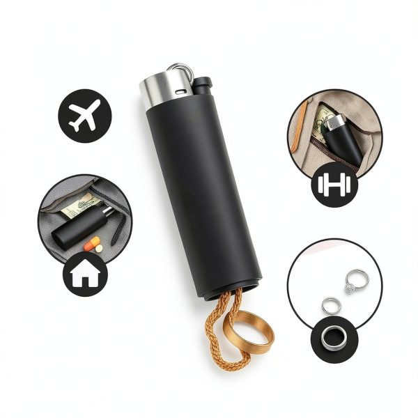 IN SELECT Fake Lighter Diversion Safe Metal Design-3