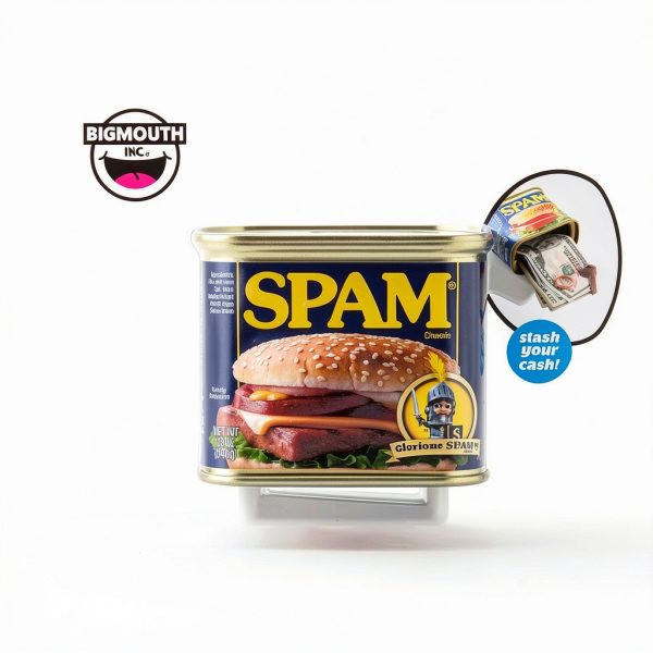 BigMouth Spam Can Safe – Authentic Replica Money Hiding Box Model-5
