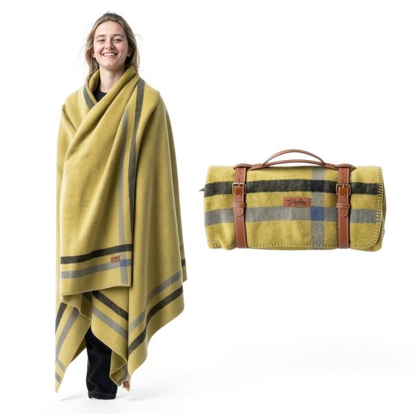 100% Wool Blanket Molithe Large Forest Military Outdoor 62x86-3