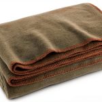 Olive Drab Wool Fire Retardant Blanket by EverOne 66" x 90" Military-0